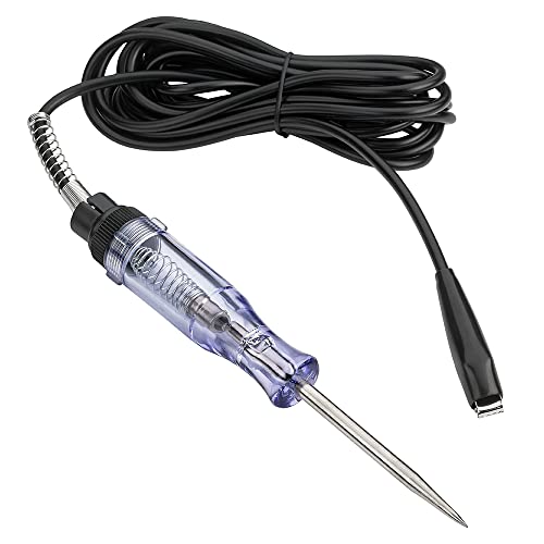 Katzco Voltage Continuity And Current Tester - 6-12 V Dc - 24 V Ac Circuit - Heavy Duty - Long Probe Tester With Indicator Light - 54 Inch Cord For Low Voltage Systems, Cars, Live Wires, Fuses #TOP6