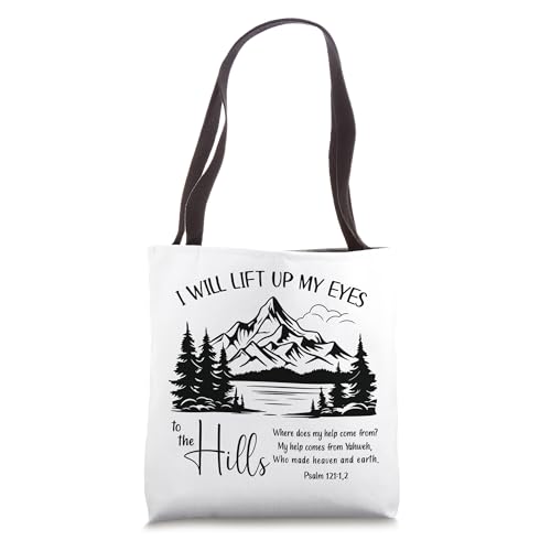 Bolso Tote I Will Lift Up My Eyes To The Hills miniatura 1