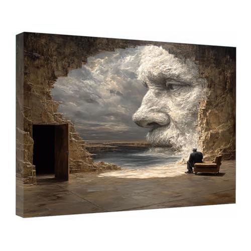 Tableau mural surréaliste marron : la solution pour raviver vos murs blancs
