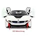 Officially Licensed BMW i8 Authentic w/Open Doors RC Vehicles Scale 1:14 by Rastar (White)