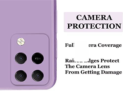 Image of A rtistque Liquid Silicone Back Cover Case for Infinix Hot 10T Matte Shockproof TPU Soft Flexible with Camera Protection - Purple
