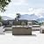 Sundale Outdoor 51 Inch Outdoor Fire Pit Table, 50,000 BTU Rectangle Propane Fire Pit with Glass Wind Guard, Rain Cover, Removable Lid, CSA Certified, Champagne