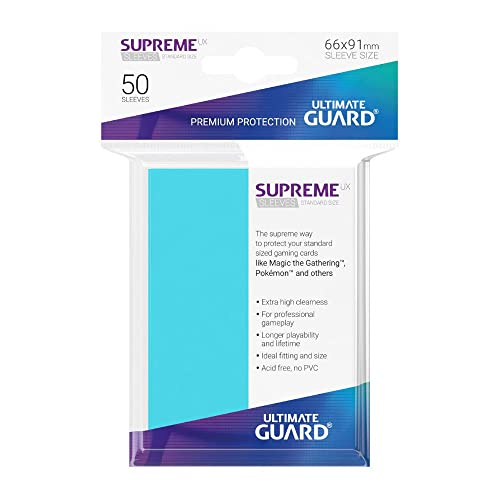 Manches Ultimate Guard de couleur bleu pétrole avec surface anti-reflet - 2
