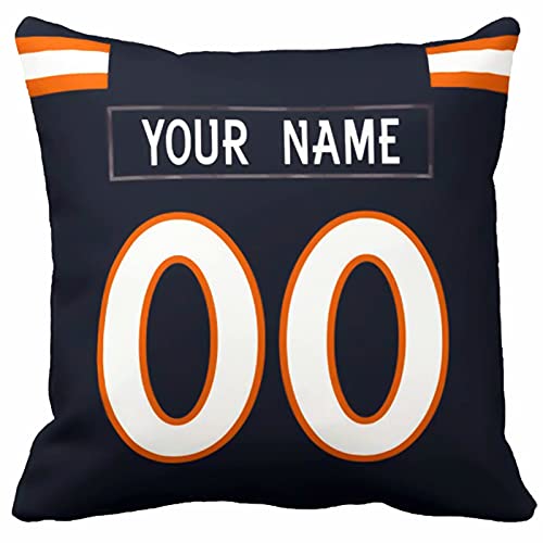 Image of ANTKING Throw Pillow 2 Pack with Custom Name and Number Personalized Gift for Men Women Boys
