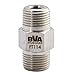 BVA Hydraulics FT114 Male Connector Hex Nipple 3/8"-18 NPTF to Male 3/8"-18 NPTF