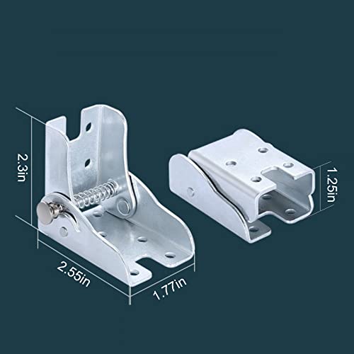 90°Self-Locking Hinge Leg Accessories，Table Leg Hinges Folding Locking, Bed Legs, Folding Workbenches, Etc.2 Pieces (Steel) by ANTEISI - Image 6