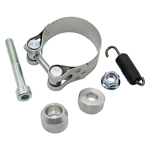 Soporte de escape LeoVince para Yamaha R6 con acabado cortado a láser para un ajuste preciso