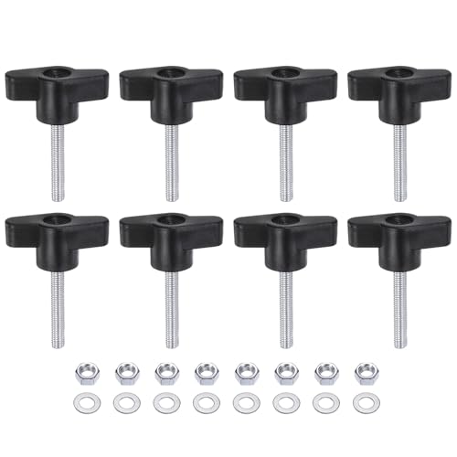 HARFINGTON �e�B�[�E�B���O�m�u 8�� M5 x 30mm ���[�g���˂� 36mm Z/T �w�b�h �v���X�`�b�N�n���h�� �܂݃l�W �n���h�N�����v �˂��R�t���X�^�b�h�m�u �O���b�v �T���X�N�����[ �i�b�g���b�V���[�t�� �u���b�N