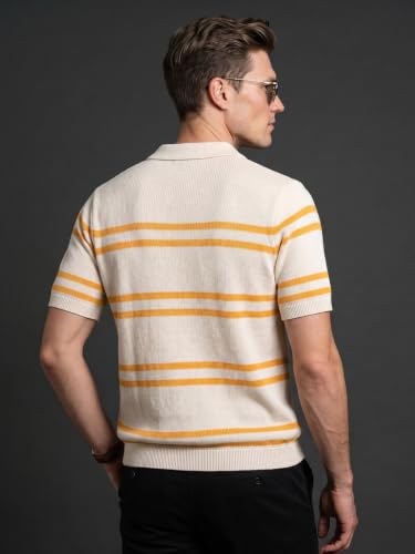 Image of Veirdo Men's Flatknit Printed Half Sleeve Polo T-Shirt with Collared Neck, Regular Fit, Casual Style for Office, Travel, (Sizes S to 2XL)
