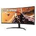 LG 34WP60C-B 34-Inch 21:9 Curved UltraWide QHD (3440x1440) VA Display with sRGB 99% Color Gamut and HDR 10, AMD FreeSync Premium and 3-Side Virtually Borderless Screen Curved QHD Tilt,Black