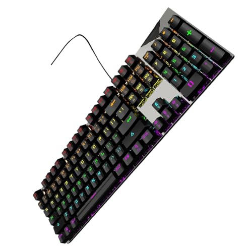 Rudiaoa KeyCaps ABS RGBS Iluminados 82 Teclados Teclados Mecánicos para Juegos para PC Blue Tecillos De Juegos