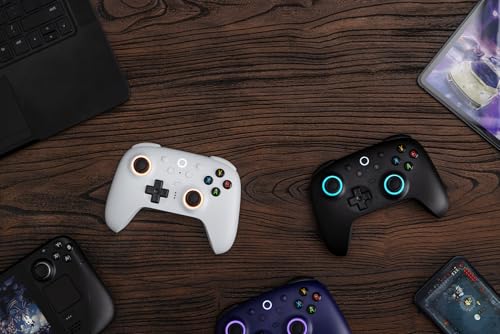 Image of 8BitDo Ultimate 2 Wireless Controller, Game Gamepad for PC Steam Android with TMR Joysticks, Switchable Hall Effect /Tactile Triggers, RGB Fire Ring, PC Steam Gamer Gift