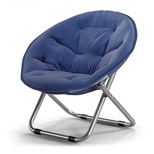 SCDXJ Saucer Chair, Folding Sofa Saucer Chair with Metal Frame Floor Folding Gaming Sofa Chair Lounger Folding Couch Recliner (Color : A)