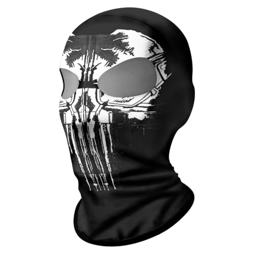 ShopINess 3D-Sturmhaube Alien Unisex Zwei Loch Sturmhaube für...