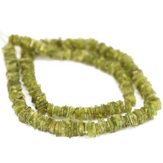 Vésuvianite verte perles cubes LKBEADS pour fabriquer un cadeau fait main inoubliable