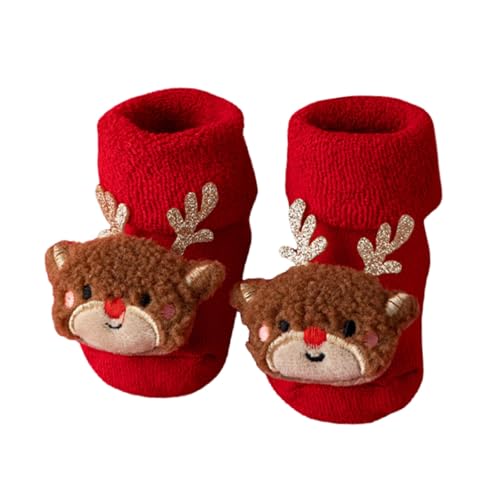 Chaussette Antidérapante Bébé Fille Hiver Noël Chaussettes Bébé Garçon Naissance Hautes Sock Chaussures Premiers Pas Bottes Pantoufle Chaussettes de sol pour 0 6 12 mois 3 ans