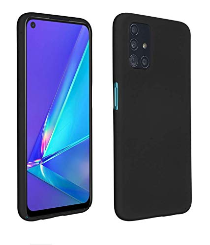 Little Boutik Coque Silicone Couleur Noir pour Oppo A72 Cover
