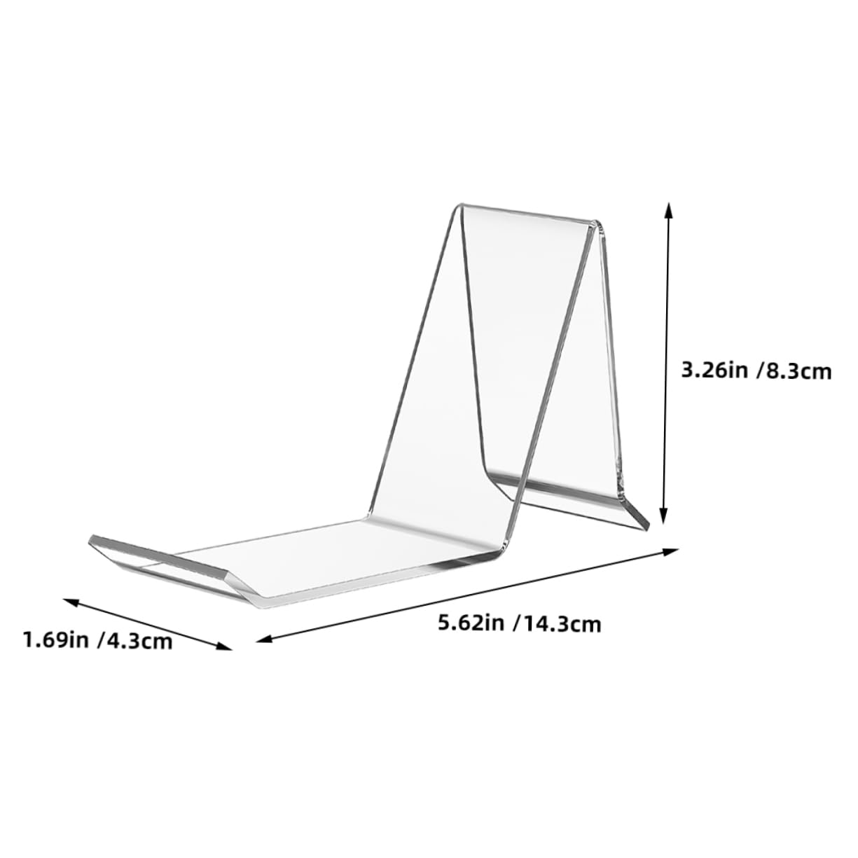 OKUMEYR Retail Store Shoe Stand 4pcs Shoe Display Stands Acrylic Shoe Rack for Shopping Center Easy to Assemble