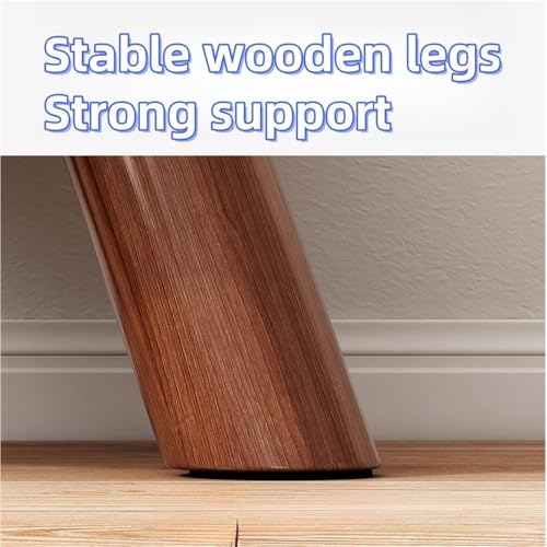 Reposapiés pequeño de madera con cojín suave para el salón o dormitorio 6