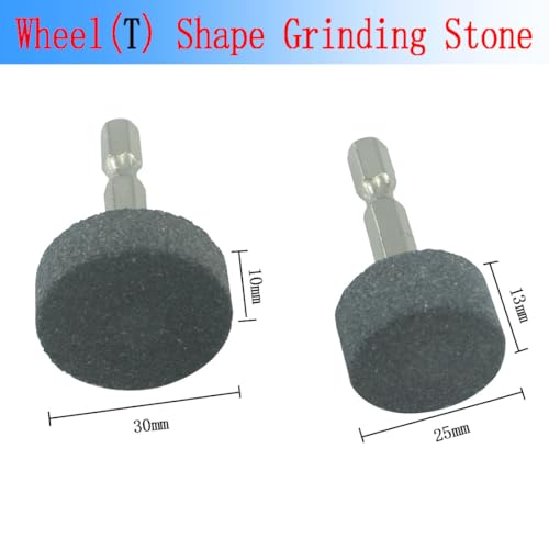 Luo Ke QH532F 6 Pcs Rotary Grinding Stone, 1/4'' Hex Shank Abrasive Stone Mounted Grinding Point thumb #3