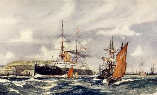Affiche Impression Hms Formidable par Charles Edward Toile Murale Salon 60x90cm