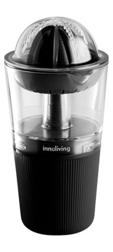 Innoliving Presse-agrumes sans fil rechargeable INN-694, batterie USB longue durée, rotation automatique, design compact et portable, facile à nettoyer, parfait pour les oranges, citrons et agrumes