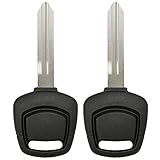 Keyless2Go New Uncut Replacement Transponder Ignition 4D60 Chip Car Key NI01T (2 Pack)