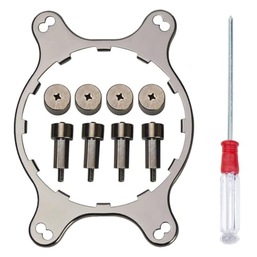 HAAMNING7 AM4 AMD Montagehalterung Kühler Wasser Serie Kit, CPU Kühler Lüfterhalterung für Corsair Hydro H55 H75 H80I V2 H100i V2 H115i H90 H105, mit Schraubendreher
