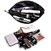 LPSADGF Toiletry Bag for Women Black And Red Cosmetic Bag Portable Capacity Travel Makeup Bags with Zipper Lightweight Cute Beauty Makeup Organizer for Traveling, Accessories, Essentials