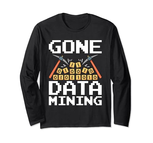 Questo divertente design di data mining per donne e uomini che amano il loro lavoro di scienza dei dati, apprendimento automatico o analista. Dimostra di essere un orgoglioso data scientist. Sul motivo del data mining è la citazione Gone Data Mining.