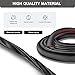 Truck Fender Flares Edge Trim - Car Rubber Seal for Wheel Wells, Automotive Rubber Trim Adhesive T-Style, Universal Fit, 33’Length