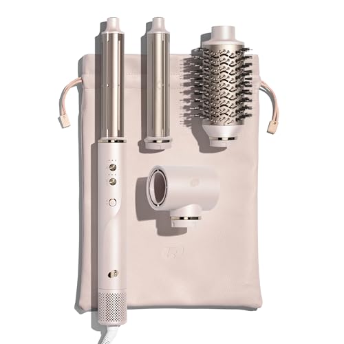 T3 Aire 360 Multi-Styler & Blowout System, Rapid Drying Hair Dryer, Ceramic Curling Attachments, Oval Brush & Drying Concentrator | Blowouts & Long-Lasting Curls