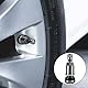4 Stück Universal Metallventile für Alufelgen, Aluventil Grey Edition PKW Reifenventil Auto Ventile Felgenventile Autoreifen Ventil Autoventile Autoventil für Autos Motorräder Elektrofahrzeuge ﻿