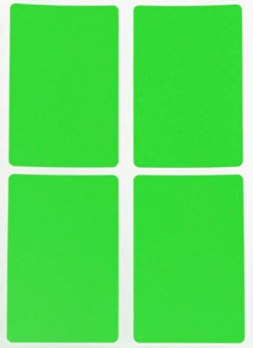 Royal Green Colour Coding Labels in 15 Colors - Rectangular Assorted Colored Label Stickers 7.5 cm x 5 cm 60 Pack