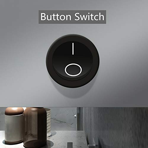 ELEGANT Illuminated LED Bathroom Mirror with Lights and Shaver Socket Magnifying Mirror 500 x 700 mm Button Switch