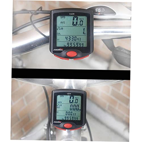 BESPORTBLE Cronómetro De Bicicleta Cronógrafo Velocímetro Sensor Ciclo Scooter Computadora a Prueba De Agua Black