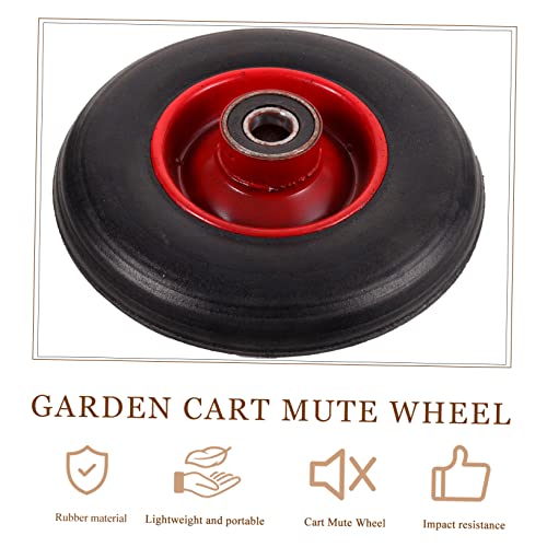 Roue solide sans crevaison de type pneu silencieux de jardin increvable