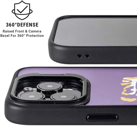 Skinit Kickstand Phone Case Compatible with iPhone 16 Pro Max - Officially Licensed LSU Tiger Eye Logo Design