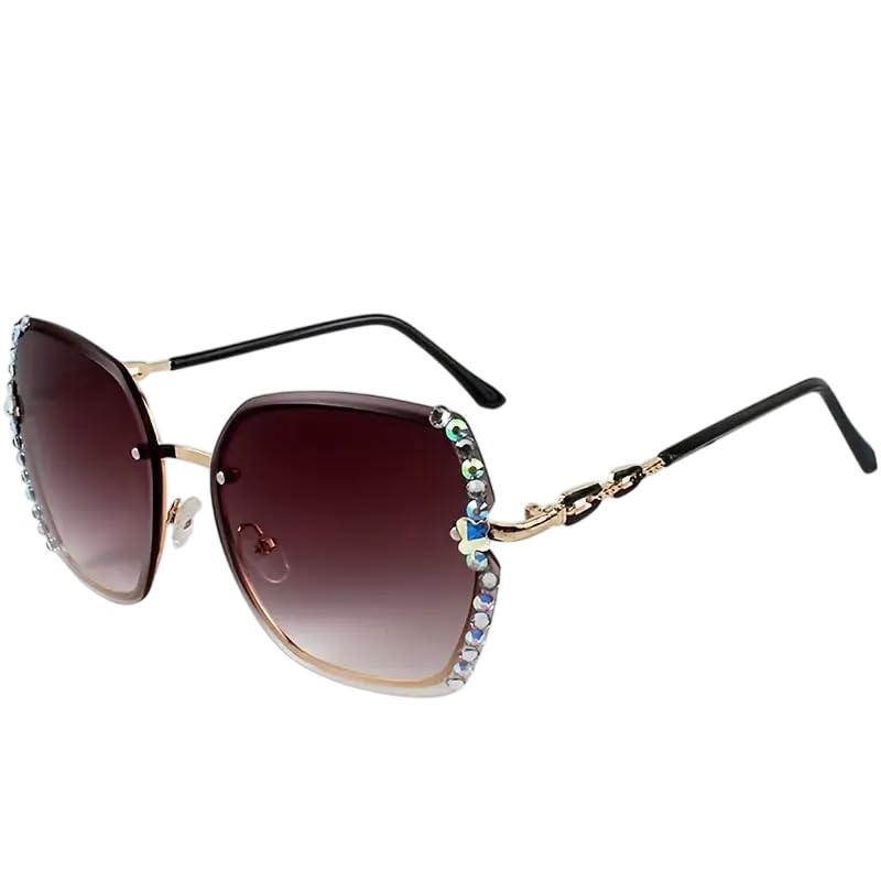 Verres tendance et lunettes sans monture femme en métal chic