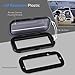 Pyle Water Resistant Marine Stereo Cover - Smoke Colored Heavy Duty Boat Radio Protector Shield with Flip-up Door & Spring Loaded Release - Mounting Gasket Included - Pyle PLMRCB1
