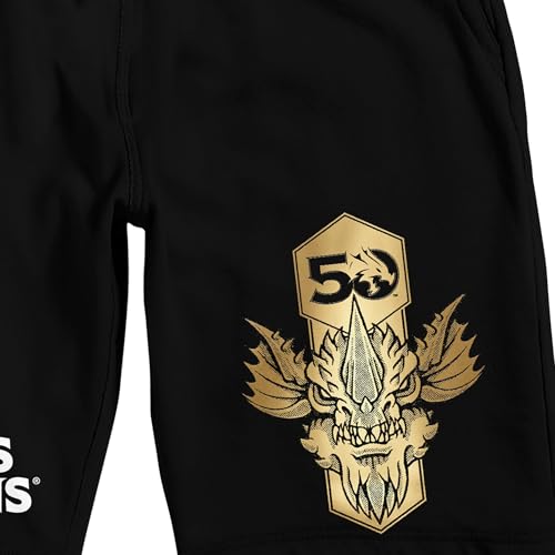 Dungeons & Dragons 50th Anniversary Men's Black Sleep Pajama Shorts3
