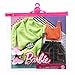 Barbie Fashions 2-Pack Clothing Set, 2 Outfits Doll Include Green Sweatshirt Dress, Sleeveless Top & Skirt & 2 Accessories