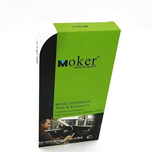 Moker Bluetooth Car Kit for Mercedes-Benz, Media Interface Music AUX Bluetooth Wireless Adapter Compatible with iPhone iPod Android Smartphones,Fits Mercedes with Media Interface - Rectangular Socket