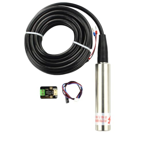 Image of DFRobot Gravity Industrial Stainless Steel Submersible Pressure Water Level Sensor 0-5m | 4-20mA Output for Tank and Well Monitoring | IP68 Waterproof | High Accuracy | Durable Construction