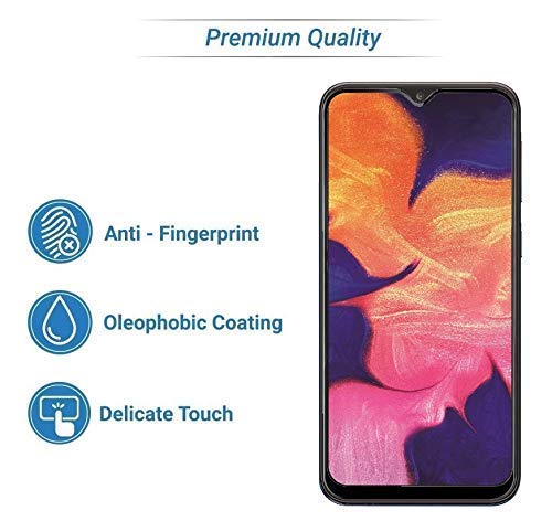 Image of Screen Protector for Samsung Galaxy A10 / A10s / M10 / Y90 (Black) Tempered Glass Edge-to-Edge 6D Screen Guard With Installation Kit