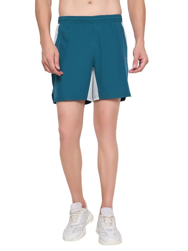 Image of John Players Colourblocked Running Shorts with Pocket