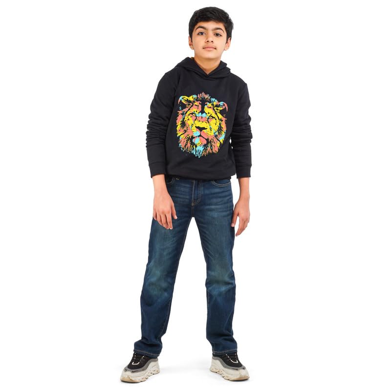 Image of Real Basics Boys Cotton Hooded Sweatshirt(Pack of 1)