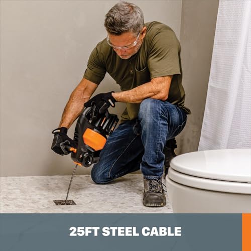 Worx Nitro WX891L 20V Power Share 25 ft. Cordless Drain Auger - image 4