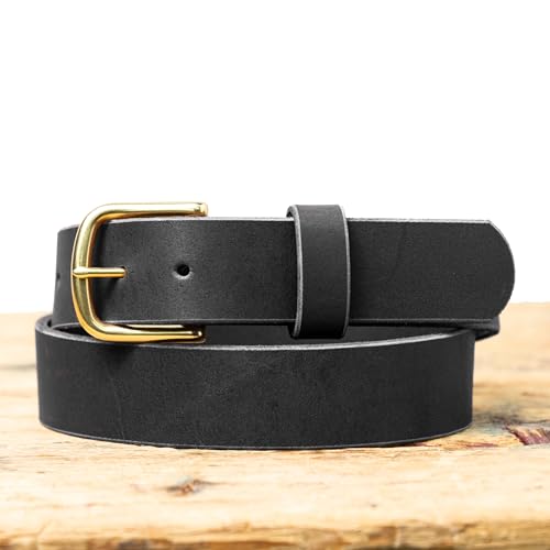 Men's Leather Work Belt - Made in USA - Nicks Boots in Spokane WA (Black)3