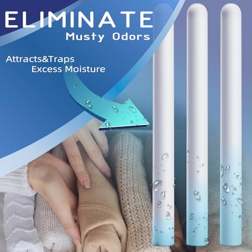Image of 8Pcs Diatom Drying Rod Stick for Toys，Reusable,Toy Drying Stick,Gifts Deodorizing, Desiccant Absorbent Stick Moisture Absorbent Stick Moisture for Closet, Shoe Cabinet,Quick Drying Moisture Absorber